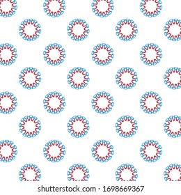 covid19 particles pandemic pattern background vector illustration design