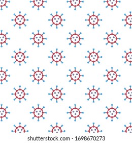 covid19 particles pandemic pattern background vector illustration design