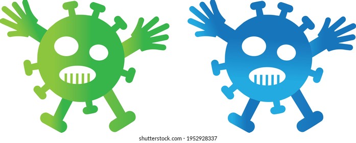 covid-19 premium vector logo design