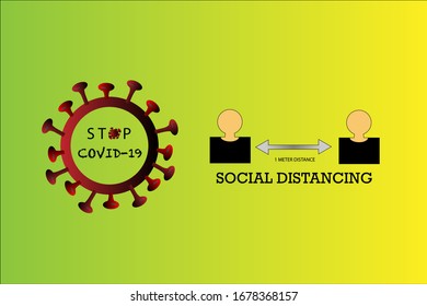 COVID-19 prevention concept, Social Distancing