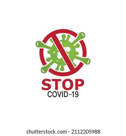 Covid-19 protection logo vector illustration