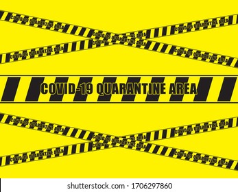 COVID-19 QUARANTINE AREA IN VECTOR