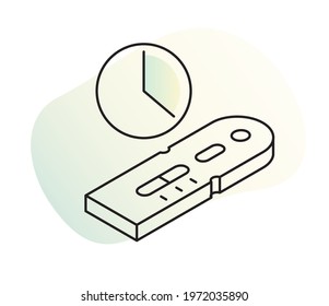 COVID-19 - Quick Antigen Testing - Illustration   as eps 10 File.