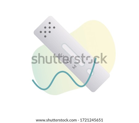 COVID-19- Rapid Test Kit - Illustration as eps 10 File.