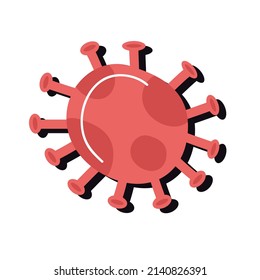 covid19 red particle pandemic icon