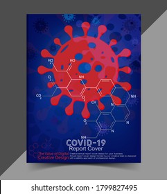 COVID-19 Report Cover Background Design