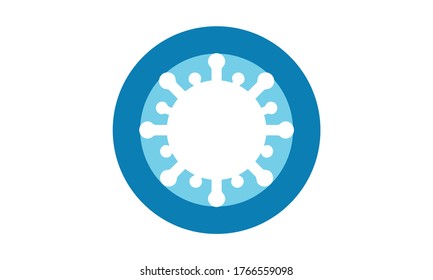 covid19 ring icon logo vector illustration