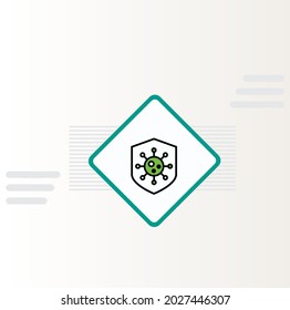 COVID-19 Safe icon vector design
