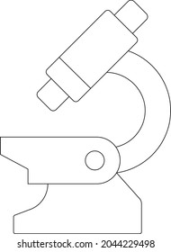 covid-19 Safety icon microscope and observation