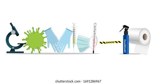 covid-19 sign. Coronavirus. New type of virus