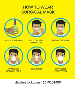 Covid-19 Surgical Mask Manga Style Cartoon Man Cute Vector-01