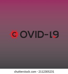 Covid-19. Este diseño 100% vector y fácil cambio de color.