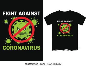#COVID-19 T-Shirt Template Design- Corona virus T-shirt Design