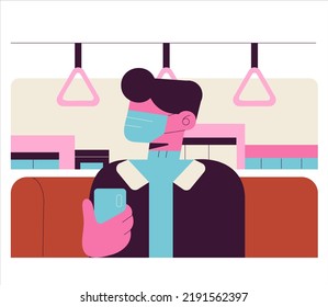 COVID-19 Vaccination Illustration Featuring Healthcare Workers, Vaccine Injection, and Immunization Awareness