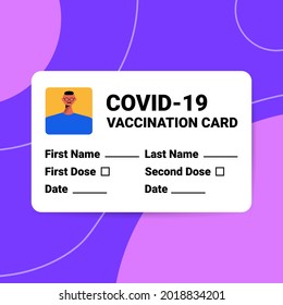 covid-19 vaccination record card global immunity passport risk free re-infection pcr certificate coronavirus immunity