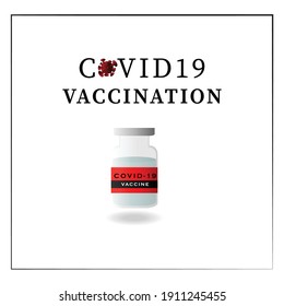 COVID-19 vaccination vector, hand drawn or sketch