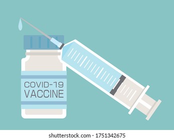 COVID-19 vaccine. Corona virus preventive injection.