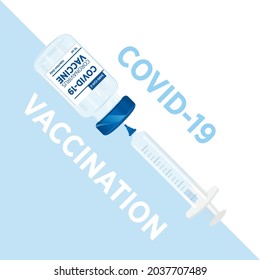 Covid-19 Vaccine, Coronavirus Vaccination, Vaccination Poster, Covid-19 Poster, Get Your Vaccine, Pandemic, Covid Poster, Vector Illustration Background	