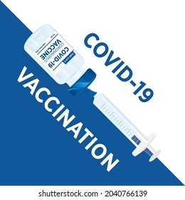 Covid-19 Vaccine, Coronavirus Vaccination, Vaccination Poster, Covid-19 Poster, Get Your Vaccine, Pandemic, Covid Poster, Vector Illustration Background	