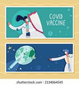 covid19 vaccine doctors scene characters