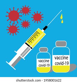 
covid-19 vaccine, injection, effective method against the disease.