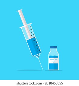Covid-19 Vaccine, Injection Icon Vector