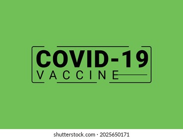 covid-19 vaccine lettering new template design