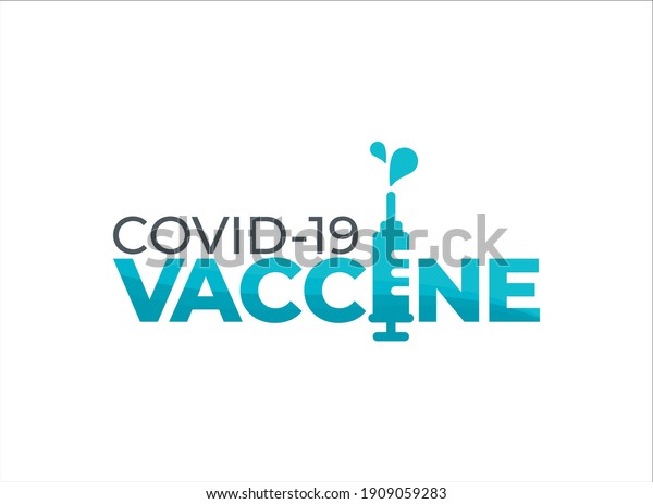 Covid19 Vaccine Logo Template Corona Virus Stock Vector (Royalty Free ...