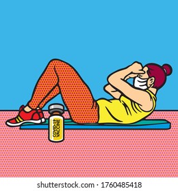 COVID-19 Vaccine lovers Concept, Illustration design, pattern, art, line, drawing, cartoon, funny.