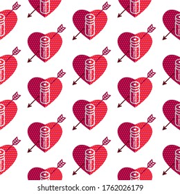 COVID-19 Vaccine lovers Concept, Illustration design, pattern, art, line, drawing, cartoon, funny.