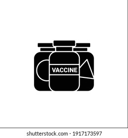 Covid-19 vaccine samples glyph icon. Vaccines from different countries. Vaccine development. Stop coronavirus. Covid-19 vaccination concept. Filled flat sign. Isolated silhouette vector illustration