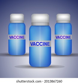 Covid-19 vaccine vector .get vaccinated .bottle design