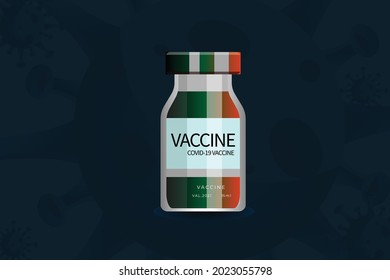 covid-19 vaccine vector illustration, virus, virus background 