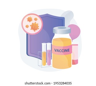 Covid-19 vaccine vector image for use.