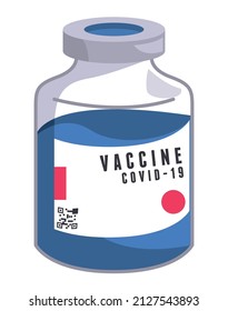 covid19 vaccine vial medical icon