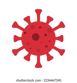 Covid-19 Vector concept STOP CORONAVIRUS. Flat icons of a virus