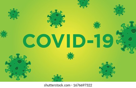 COVID-19 Vector Design Template Concept Background