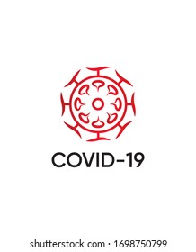 Design-Template-Konzept der COVID-19-Vektorillustration, Grafikdesign der Vektorillustration