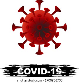 COVID-19 vector for icon, logo, and web design