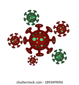 covid-19 vector illustration on white background