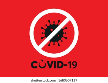 Logo vectorial Covid19 para pavo