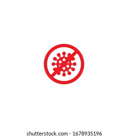 COVID-19 vector stickers for do not pass or spread disease