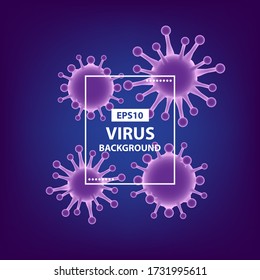 Covid19 Virus Abstract Background Vector EPS10