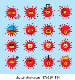 Covid-19 Virus Concept, Advertising, Graphic, Illustration design. art, line, drawing, cartoon,
