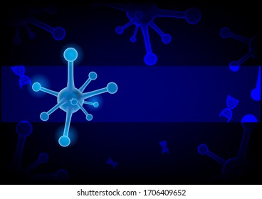 Der grafische Hintergrund des COVID-19-Virus