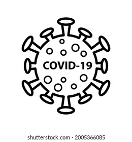 COVID-19 Virus icon vector design template