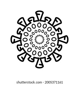 COVID-19 Virus icon vector design template