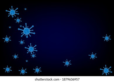 Covid-19 virus image with space for text