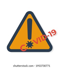 covid-19 virus sign design. Can be used on designs, company characters, banners, brochures, books, etc. simple design.