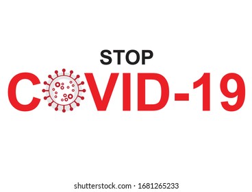 Covid-19 Virus vector concept design logo